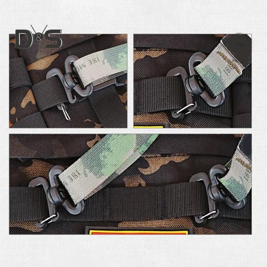 Outdoor Camping Crossbody Bag Strap Adjustable Length Quick Release Extensible Shoulder Strap with Multi-Hanging Ring
