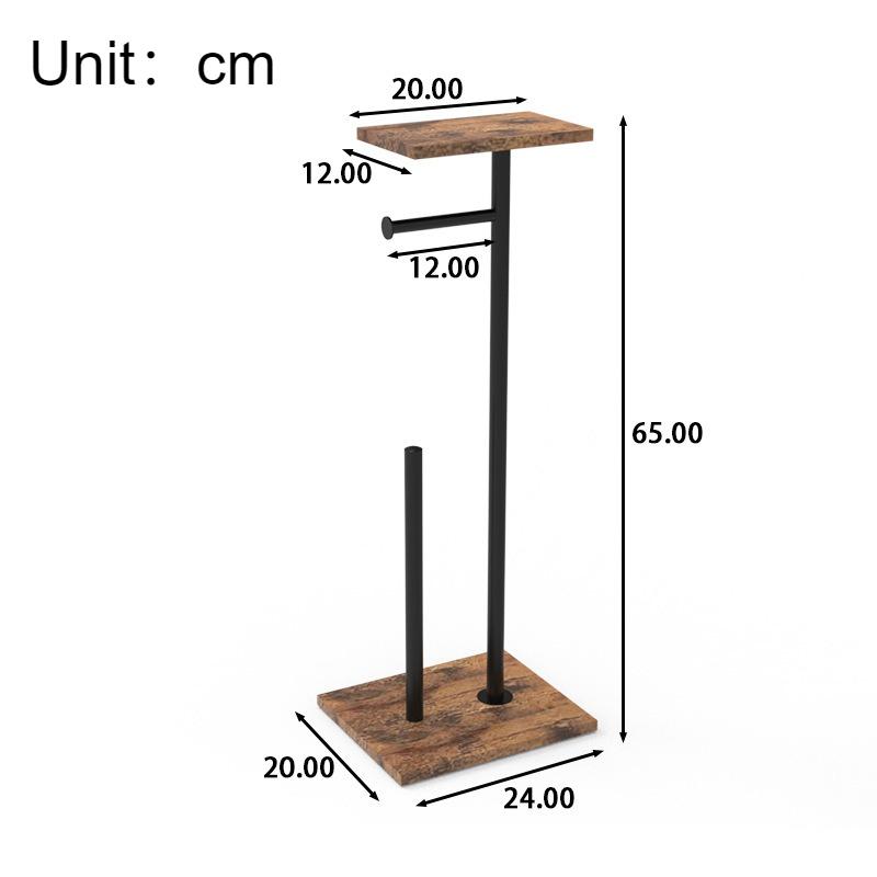 Floor Toilet Paper Holder Bathroom Tissue Rack Multifunctional Tissue Holders Wood Elegant Napkin Racks Bathrooms Accessories