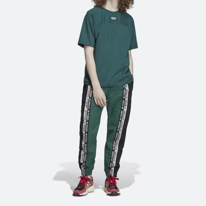 Adidas Originals R.Y.V Collegiate Series Straight Leg Breathable Track Pants Men Green ED7164