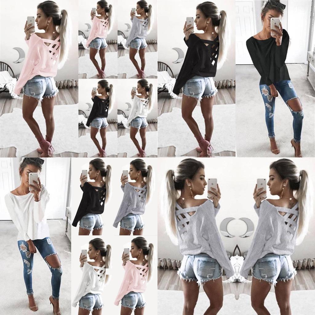 Premium Quality Mode Femmes Long Sleeve Tops For Casual Cotton T Shirts