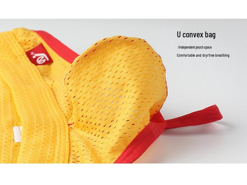 Men's Low-Rise Mesh Thongs - Breathable Nylon Lingerie