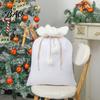 Hand Painted Craft Supply Bags Christmas Velvet Santa Gift Bag, 19 X 26 Inch Large Drawstring Durable Pouches for Snacks Claus Reusable Presents Sack