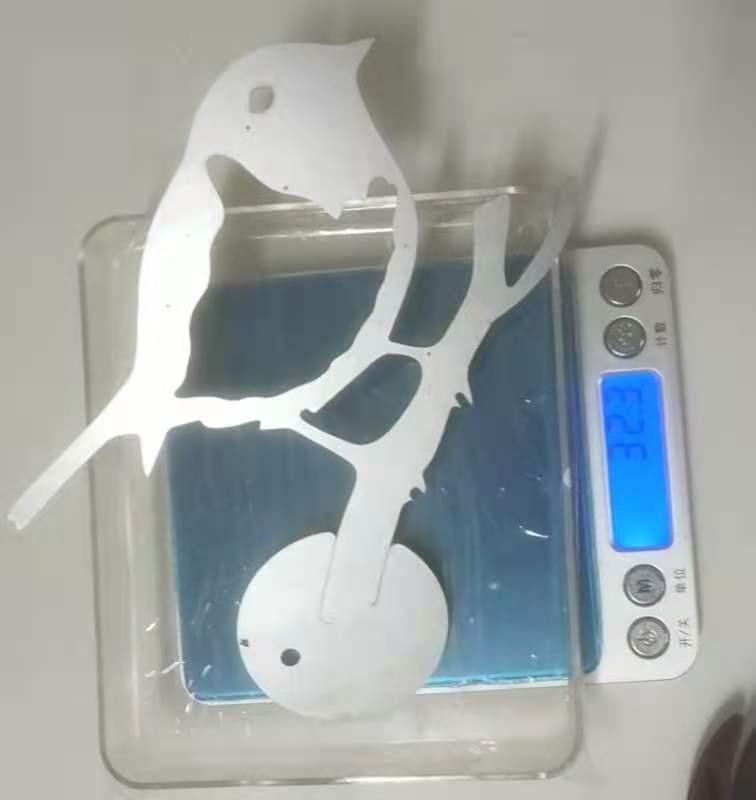 2 Stück Vogelförmige Kunst-Silhouette-Dekoration, Metall-Silhouette-Kunst, Hofdekoration