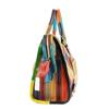 Stilvolle Damentasche aus Unterleder, Handtasche, farbiges Rindsleder, Rauten-Spleißen, Schultertasche, Umhängetasche, lässig, große Tasche
