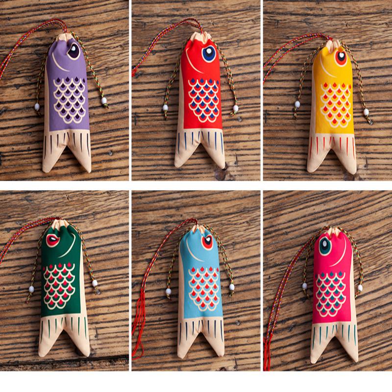 Koi Carp Blessing Bag Pendant Hanfu Decoration Graduation Gift Lucky Pouch Sachet Jewelry Bags Koi Carp Blessing Bag Coin Purse