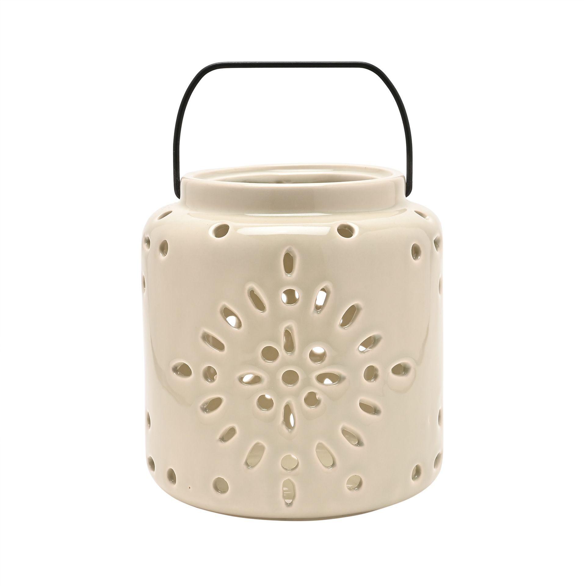 Ceramiczny lampion Country Living - Kamień One Size szary