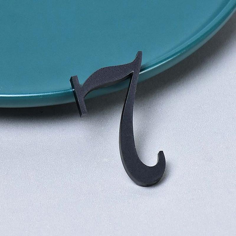 0-9 Acrylic Self Adhesive House Number Sticker Frosted Silver Gold Color Doorplate Home Door Plaque Numbers Sign New