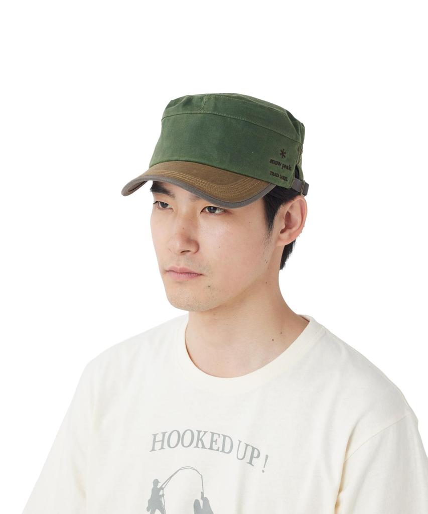 Snow Peak Oiled Military Cap Headwear Cap Hat OLIVE One SPTL-AC-26SU904 Men's Women's