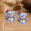 Christmas Acrylic Earrings Cartoon Doll Design For Holiday Accessories Party