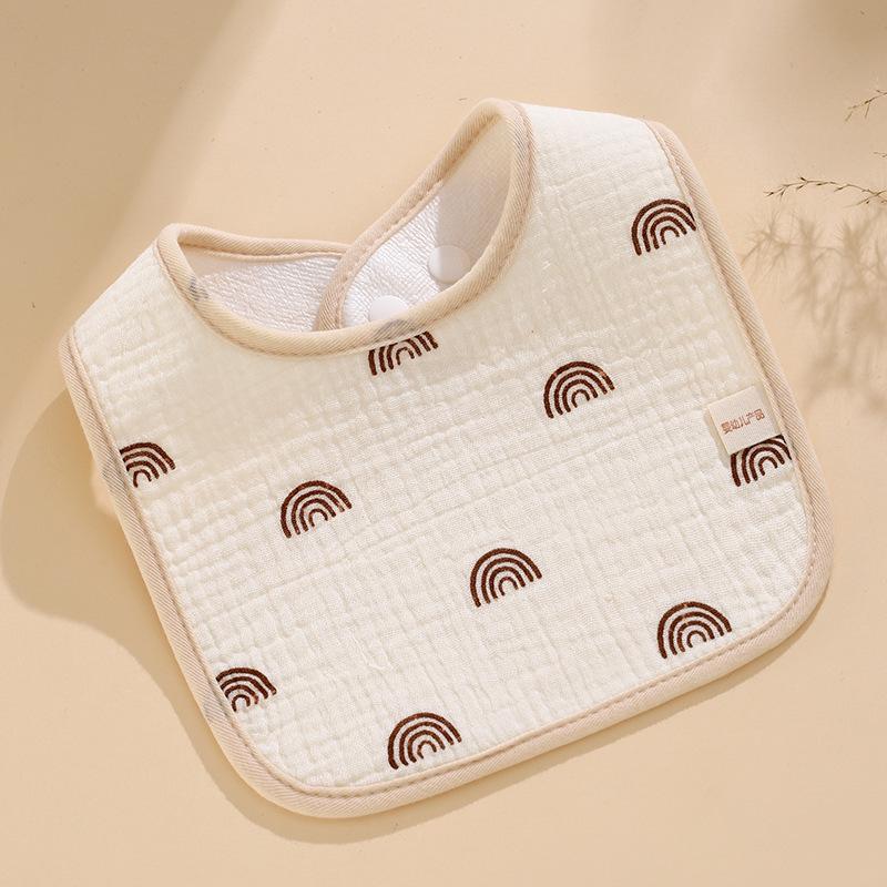 Baby Waterproof U-Shaped Cotton Gauze Bib