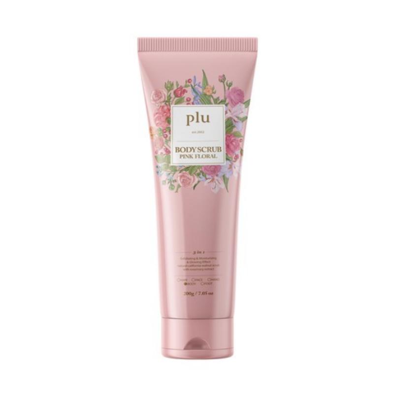 plu Pink Floral Body Scrub 200g