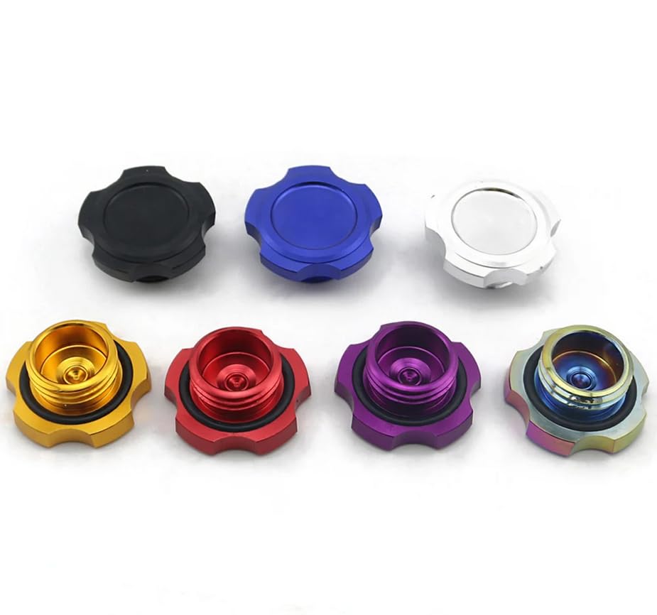 Silver STi Aluminum Filler Cap for Subaru WRX Impreza Legacy Forester Exiga