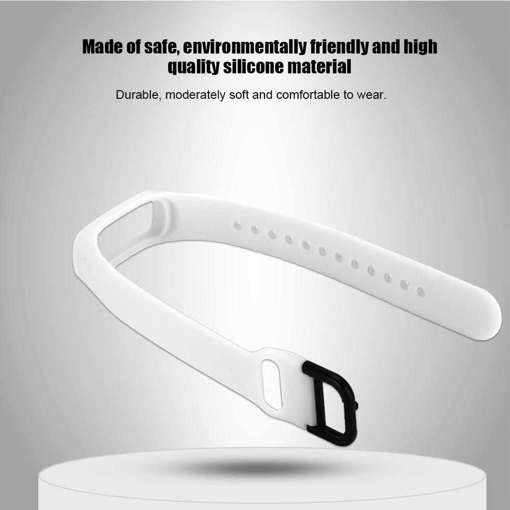 One Piece   Color Silicone Watch Strap for     Fit-e SM-R375 (White)