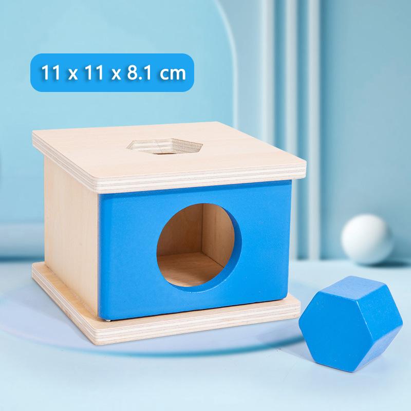 Holzobjekt Dauerhafte Box Montessori Spielzeug Baby Sortieren Zuordnen Box Ball Münze Sensorisch Dropsy Farbe Form Lernspiele Kind