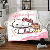 Customizable HelloKitty1 Throw Blanket – Personalized Name, All-Season Cozy Snug Blanket, Machine Washable, Personalized Blanket