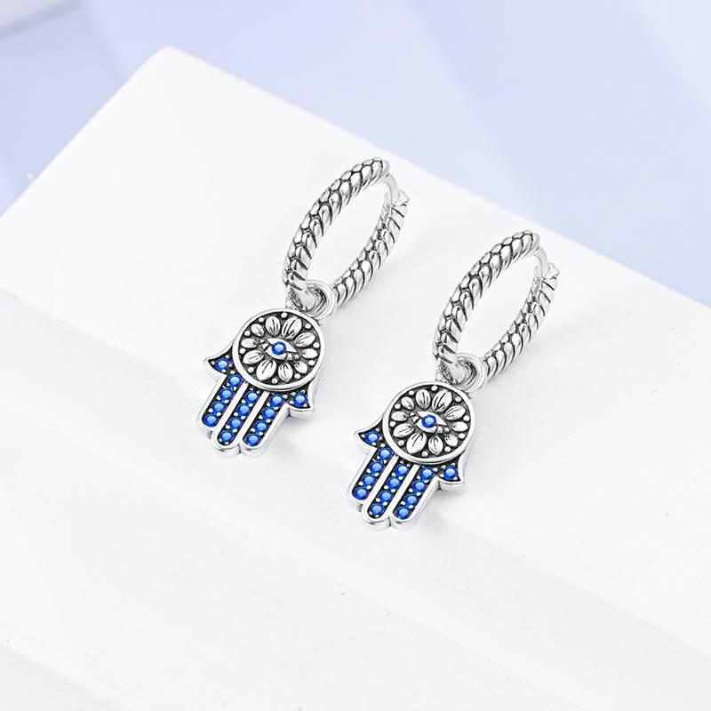925 Sterling Silver Pendant Earrings Hoop Earrings Dreamcatcher Celtic Knot Cross Earrings for Women Party Fashion Jewelry Gifts