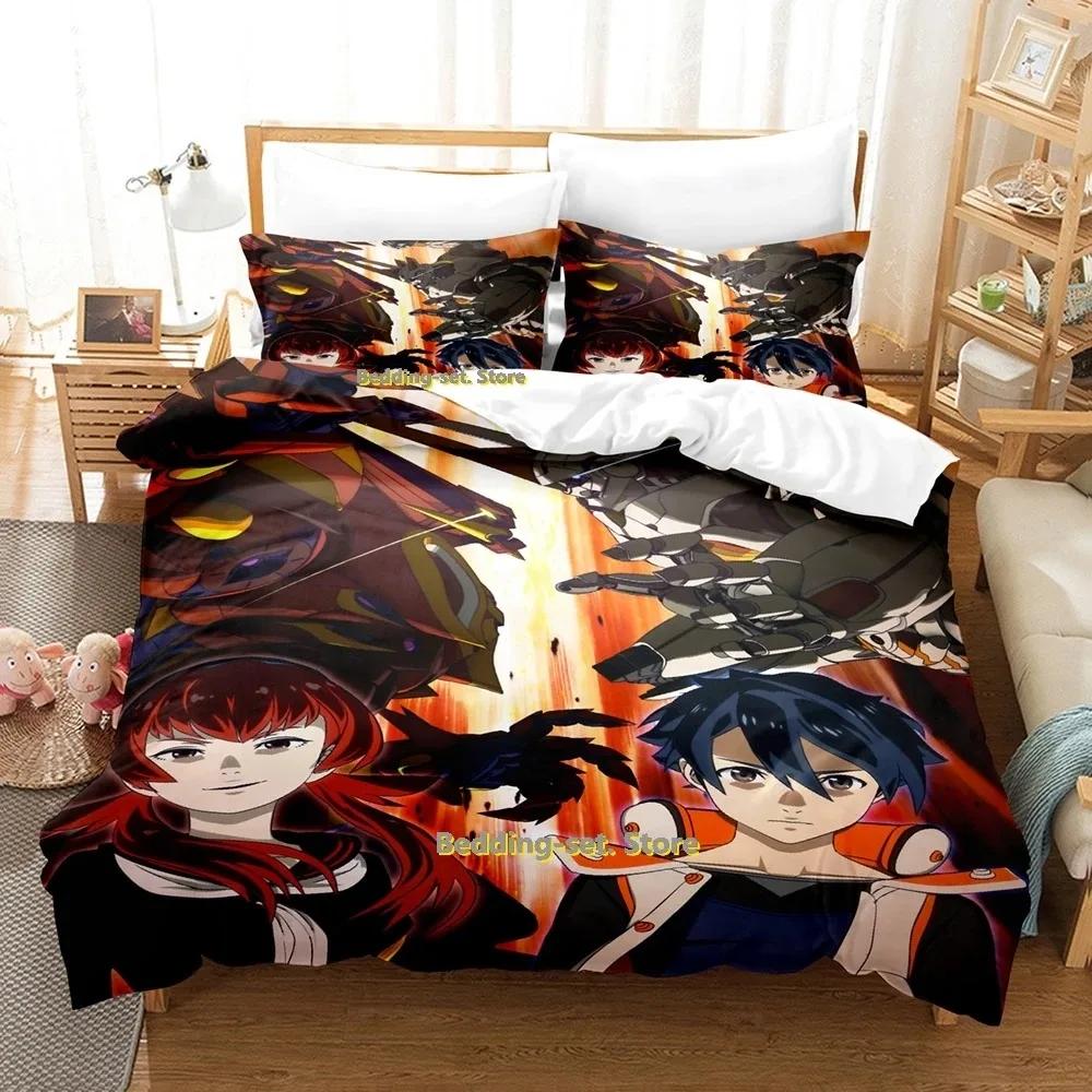 BBKBRNK Bedding Set Single Twin Full Queen King Size Bed Set Adult Kid Bedroom Duvetcover Sets 3D Print Anime Bed Sheet Set