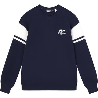 2023 Winter New Knitted Pullover Casual Trend Spliced Round Neck Sweatshirt Men Sweatshirt Legendary-Blue F11M349203FDB