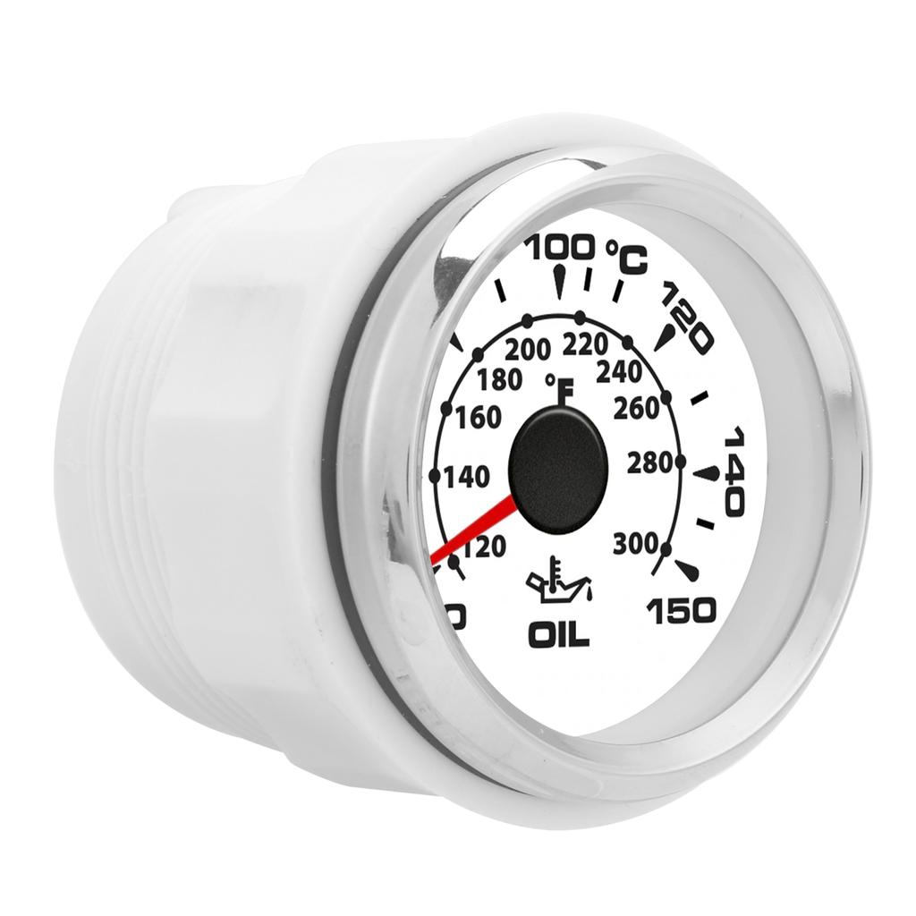 2in Digitale Öltemperaturanzeige 361 19Ohm 50 150 Celsius Anzeige 8 Farben Hintergrundbeleuchtung IP67 Wasserdicht