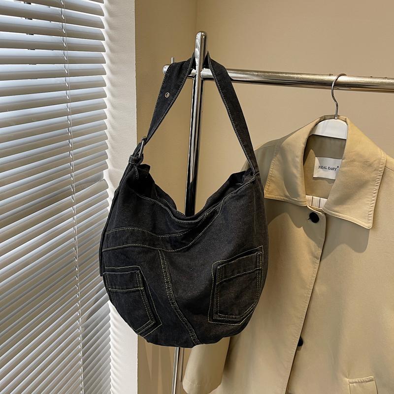 Commuter Denim Bag Women's Tote Bag Large Capacity Shoulder Bag