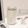 Thermosbecher Heißer Kaffee Isoliert Edelstahl Thermoglasbecher Sportflasche mit Fach Wasser Weiß Thermos