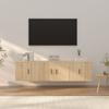 3 Piece TV Cabinet Set Sonoma Oak Wood Based Material