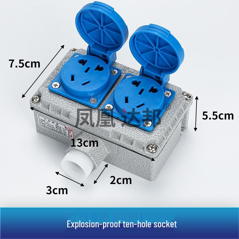 86 Type Industrial Explosion-Proof Wall Switch & Socket with Lighting Switch - EX Certified, 220V