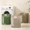 Large Capacity Waterproof Laundry Basket Cotton Linen Dirty Clothes Basket Home Organizer Bucket Foldable Sundries Storage Bag