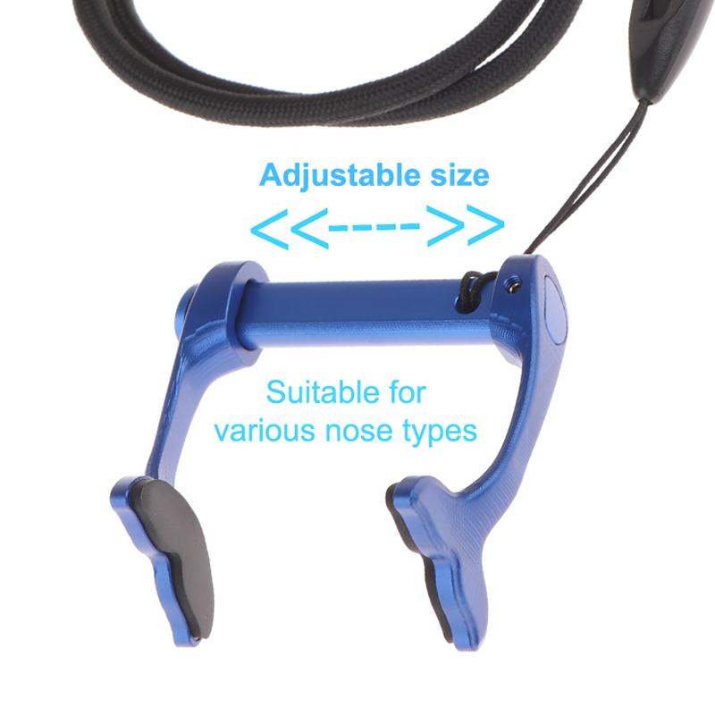 Freediving Swimming Nose Plugs With Anti Lost Strap For Adult Diving Beginners Training Professional Aluminum Alloy Waterproof