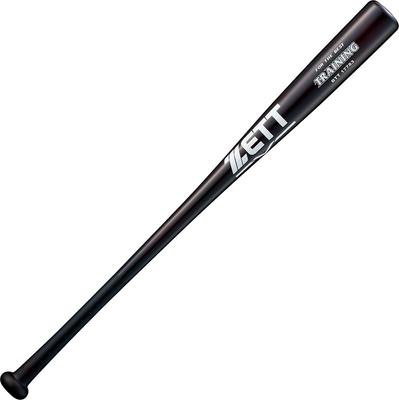 ZETT Baseball Wooden Training Bat 83cm Real Hittable Dark Brown BTT17783 (3800)