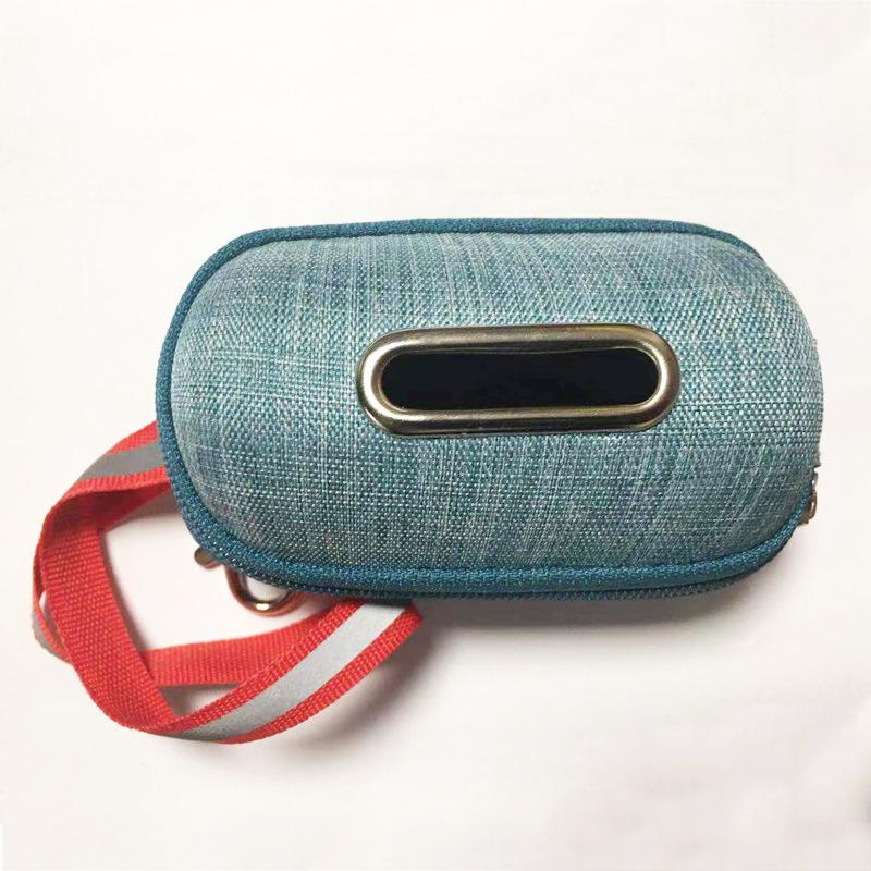 1/5pcs Canvas Dog Poop Bag Holder Outdoor Pet Waste Bag Dispenser With Carabiner Clip Animal Waste Collection Pouch