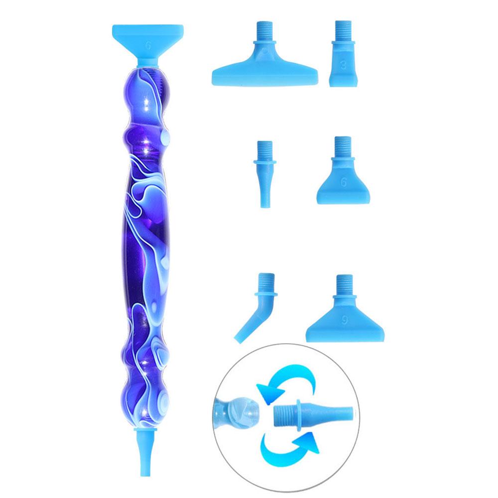 DIY Diamond Art Tools Drill Pen New resin pen with threaded design, replaceable multiple tips Diamond painting accessories