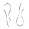 Gold Plated Hypoallergenic Geometric Dangle Earrings 1 Pair Irregular Design for Women Outdoor Travel Wear