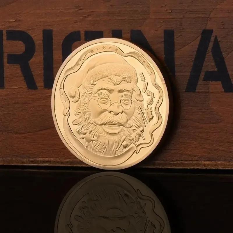 New Colorful European and American Christmas Commemorative Coins