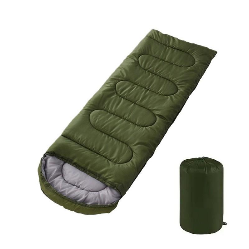 Adult Single Camping Sleeping Bag Envelope Style Winter Warm Thick Portable Outdoor Survival Hiking Travel