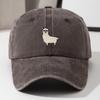 Cute Sheep Pattern Baseball Hat for Men and Women, Versatile for Daily Leisure, Duck Tongue Hat, Travel Hat