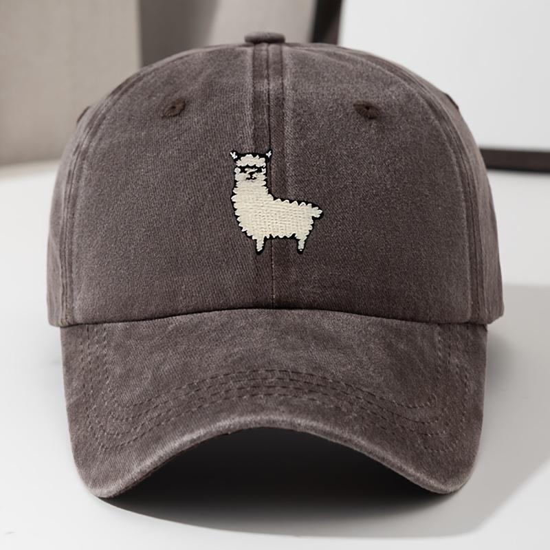 Cute Sheep Pattern Baseball Hat for Men and Women, Versatile for Daily Leisure, Duck Tongue Hat, Travel Hat