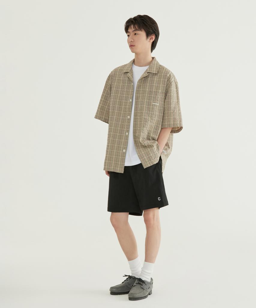 COVERNAT C Logo Swim Shorts Light Grey
