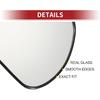 ACROPIX Car Rearview Left Driver Side Mirror Glass for Hyundai SANTA FE 2010-2012 with Backing Plate 876113J110 - Pack of 1