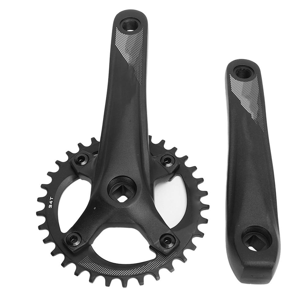Aluminum Alloy Bike Crankset 34T Bike Crank Arm Set Bike Single Crankset  Bike Repair Upgrades