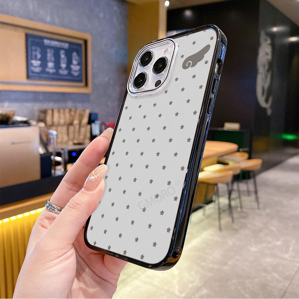 [Magsafe magnetic attraction] Simple polka dot transparent Apple 15/6promax mobile phone case iPhoneAIR protective case