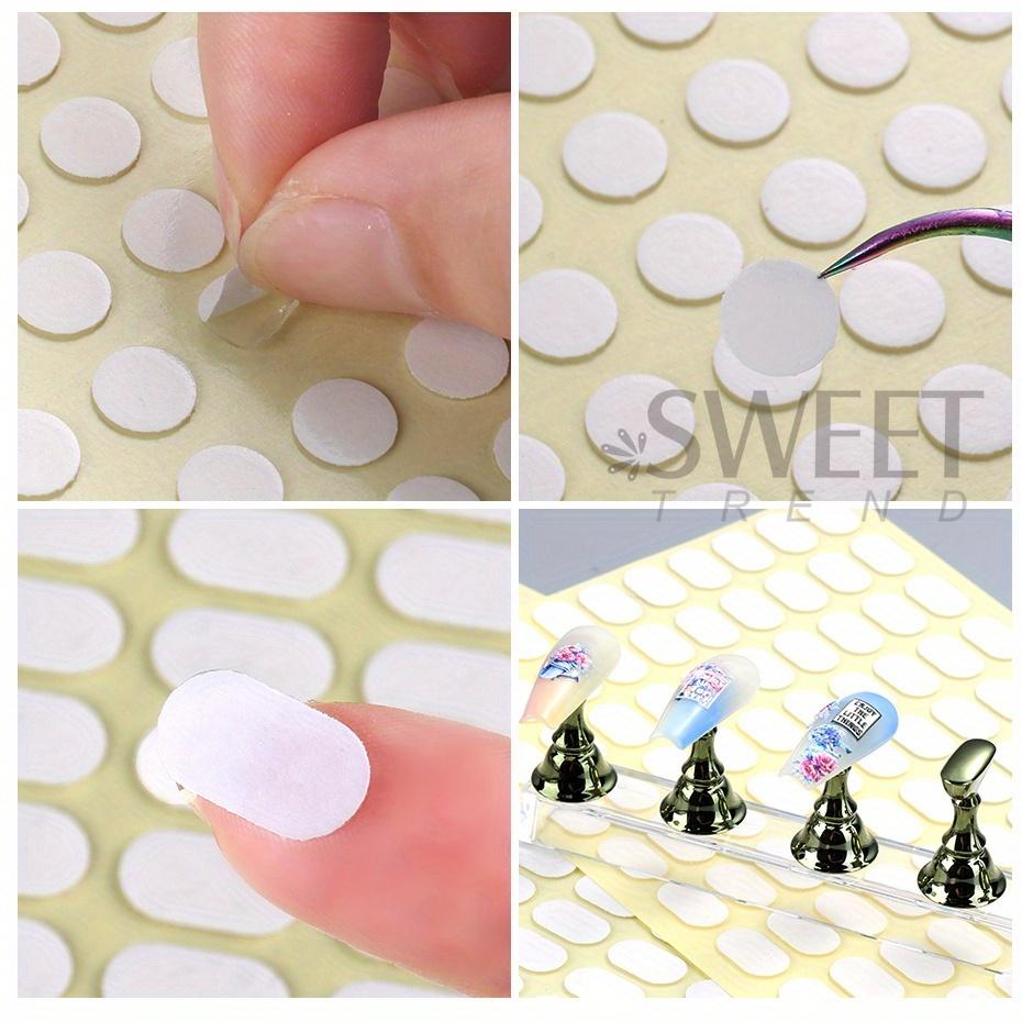 400 Stück Transparente Doppelseitige Klebeband Spurloser Nagel-Display-Board-Paste Übung Befestigungsbasis Gelee-Kleber Maniküre-Werkzeug