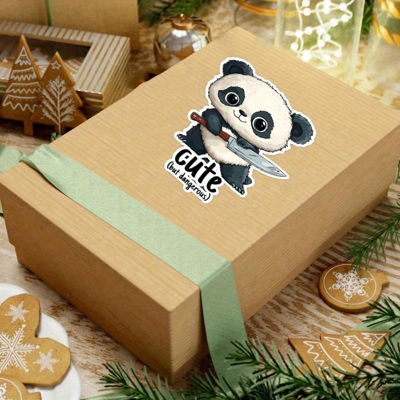 Cute But Dangerous Panda Sticker, Durable for Laptop, Car, Luggage, Skateboard & More - Perfect for Teens, Adults, Creative Decor & Gifting