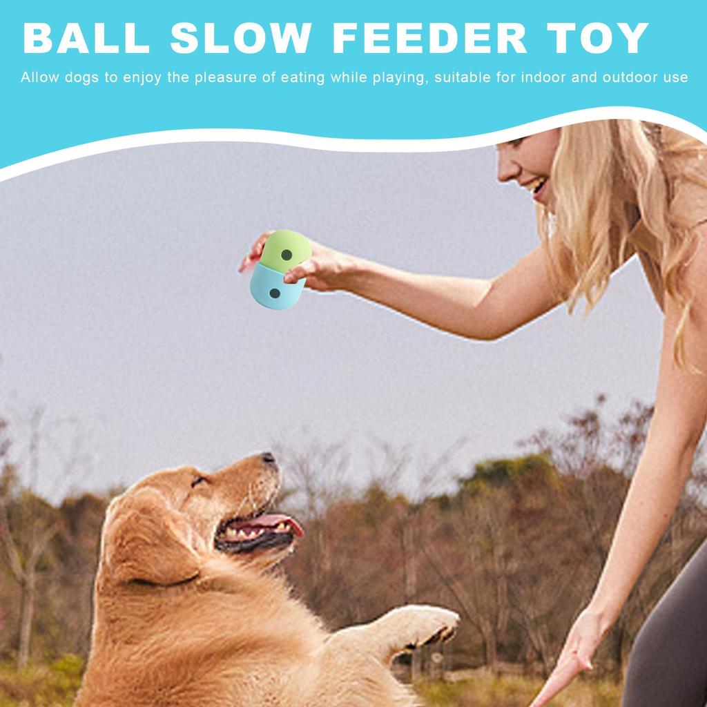 Dog Treat Toys Bite-resistant Dog Chewing Food Dispenser Ball Pet Supplies Puppy Treat Puzzle Toy For Medium Small Large Puppies