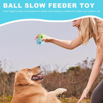 Dog Treat Toys Bite-resistant Dog Chewing Food Dispenser Ball Pet Supplies Puppy Treat Puzzle Toy For Medium Small Large Puppies