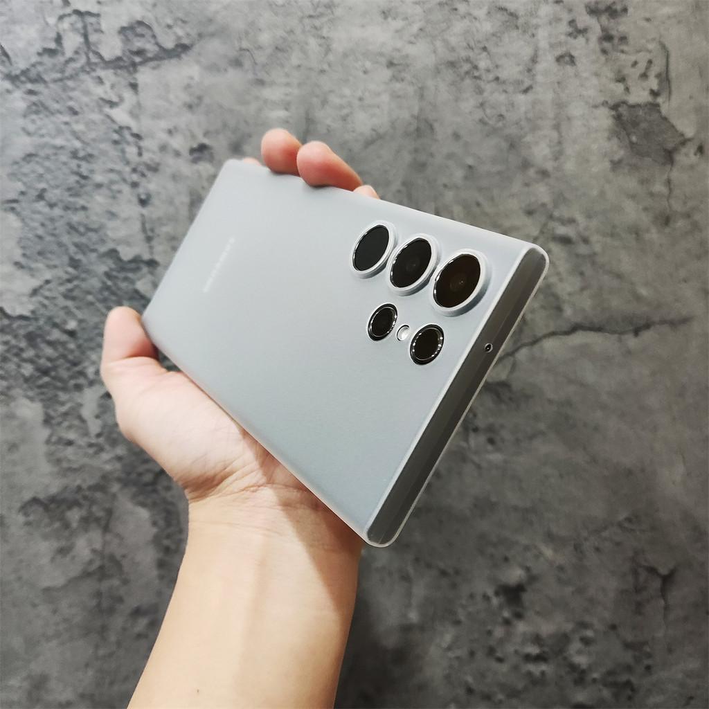 Samsung S24 Ultra 0.3mm Super Slim Micro Frosted Hard Phone Case for Samsung S23 Ultra Galaxy S24+ S24 Full Coverage Anti-Yellow Matte Cover