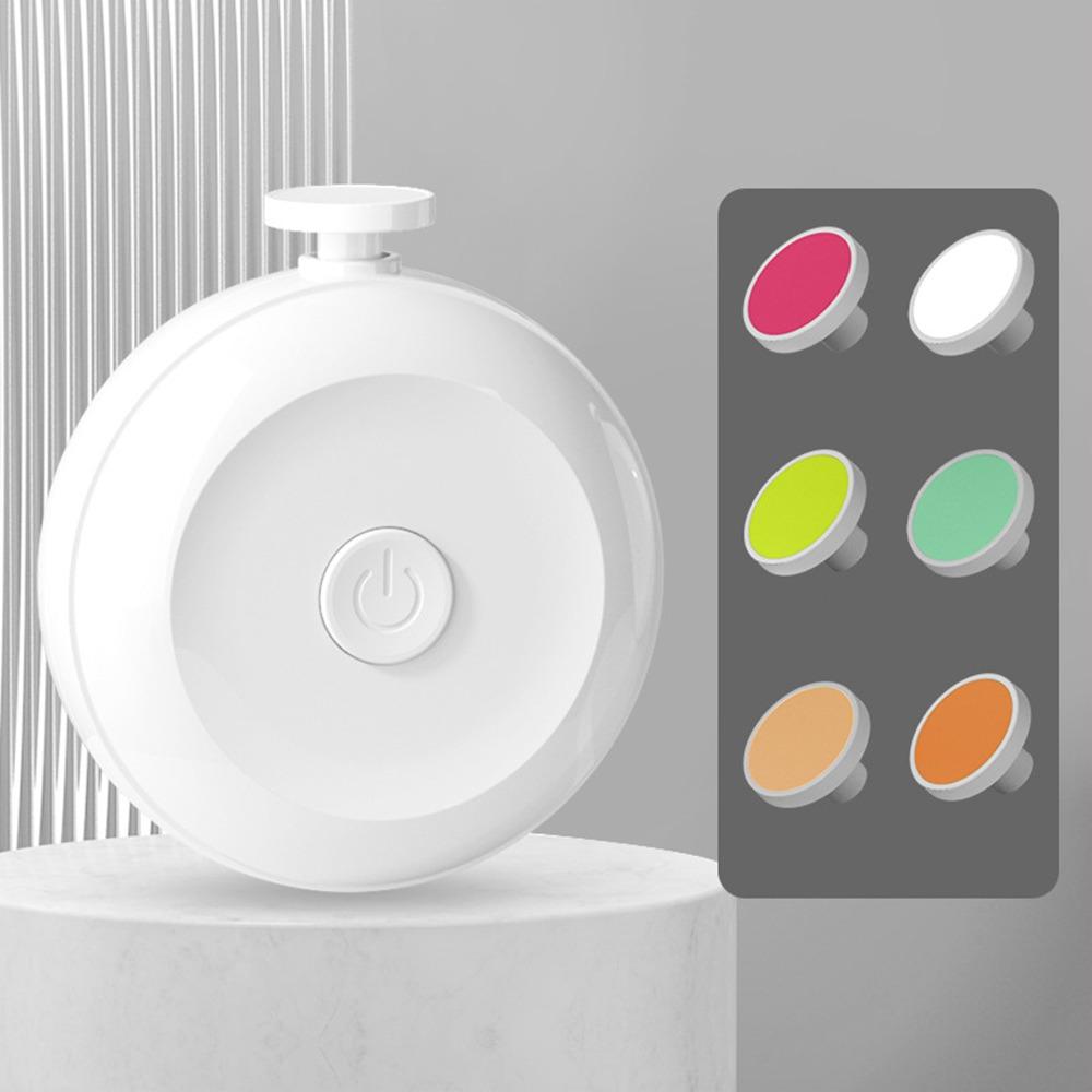 

Safety Baby Nail Trimmer Electric Nail Clippers Newborn Baby Nail Grinder Manicure Tool Set White with 6 Grinding Heads