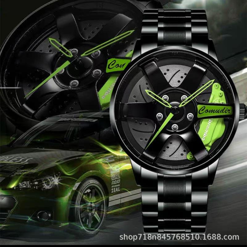 Movement watch men s wheel style non-mechanical watch