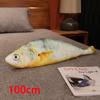 25/60/80cm Large Yellowfish Plush Toy Fur Fish Fur Rug Long Puppet Legged Companion for Sleeping Plush Pillow Gift
