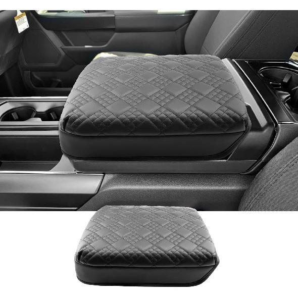 2022-2025 2026 Maverick Center Console Cover for Frod Maverick (XL/XLT/Lariat/Tremor/Lobo), Waterproof&Anti-Scratch Leather Armrest Cover 2023 2024
